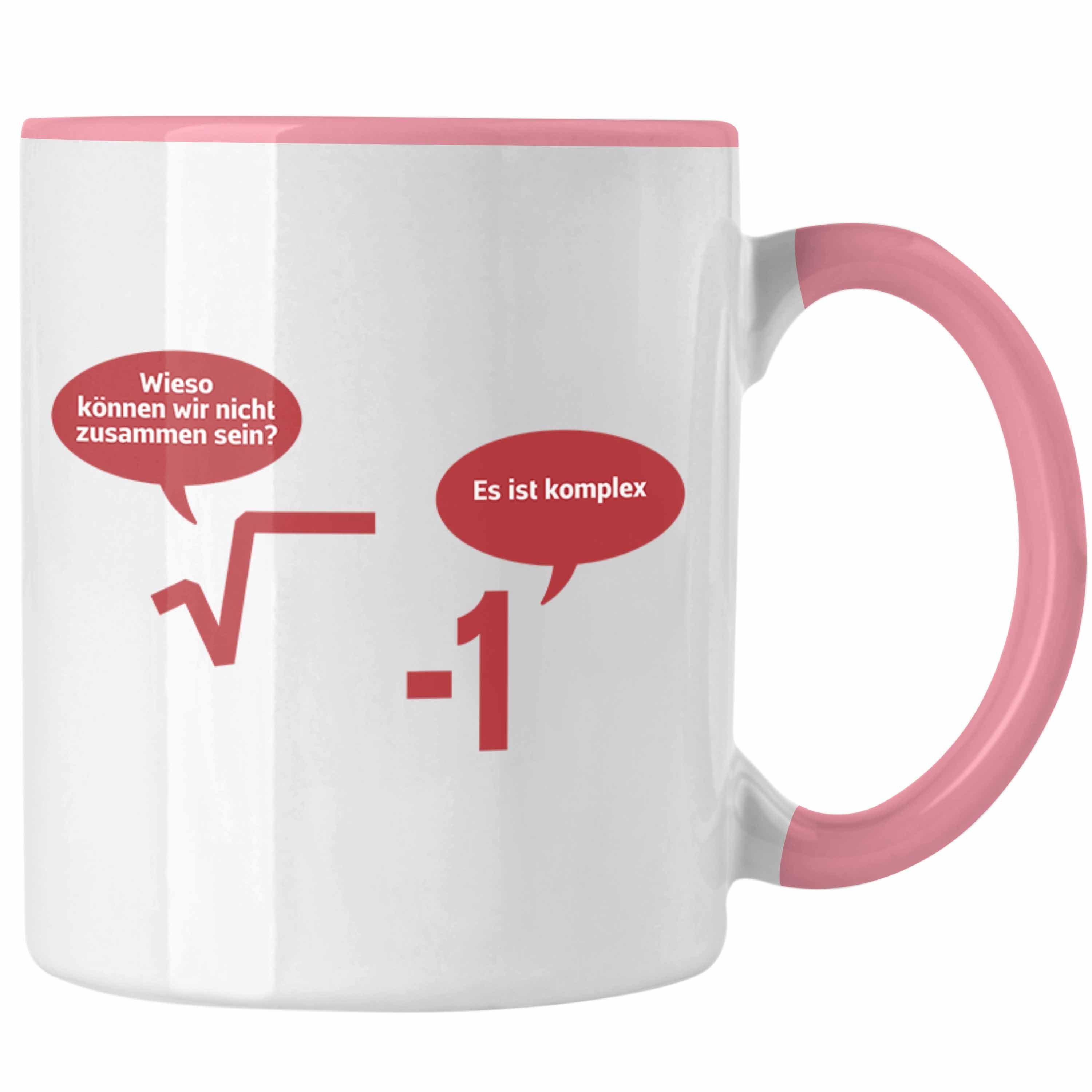 Trendation Tasse Trendation - Mathelehrer Rosa Lustig Spruch Geschenk Mathematiker Tasse Physiker Sprüche Physik Mathestudent mit Kaffeetasse Tassen