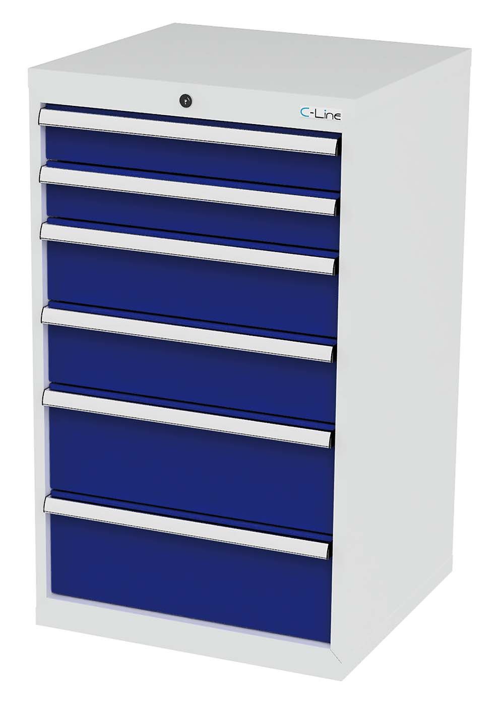 Simplaflex Werkzeugschrank Simplaflex Schubladenschrank, 6 Schubladen, BxTxH 600x575x1020 mm