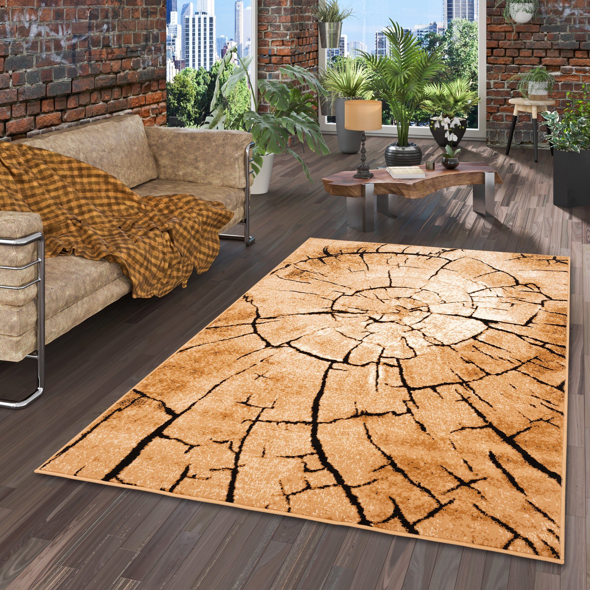 Pergamon Designteppich Modern Designer Velours Teppich günstig online kaufen