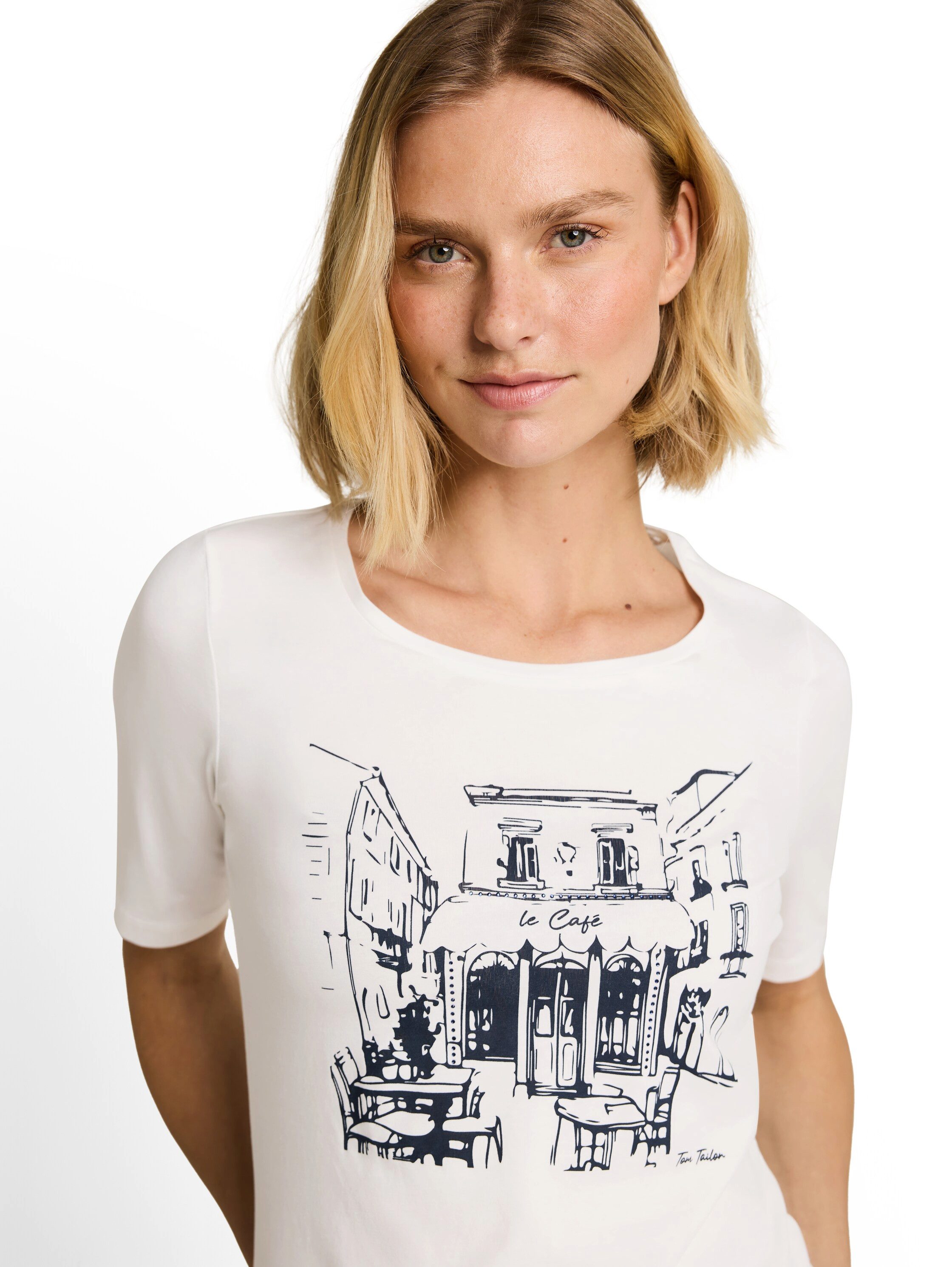 TOM TAILOR Kurzarmshirt Sommershirt mit Print