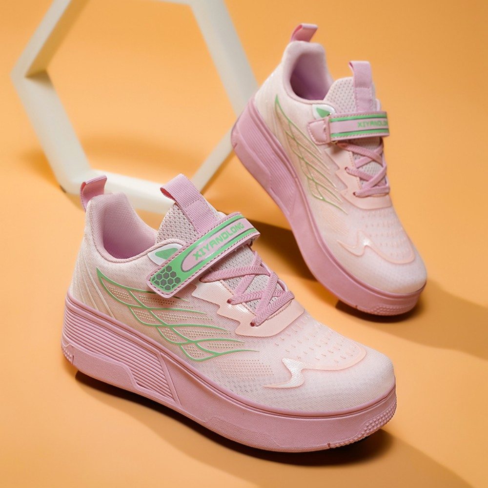 HUSK'SWARE Rollschuhe Komfort und Stabilität für Ihr Training, (Sicher & Komfortabel, Perfektes Geschenk für Kinder), Zwei stilvolle Farben 2-in-1 Design – Bild 3 von 5