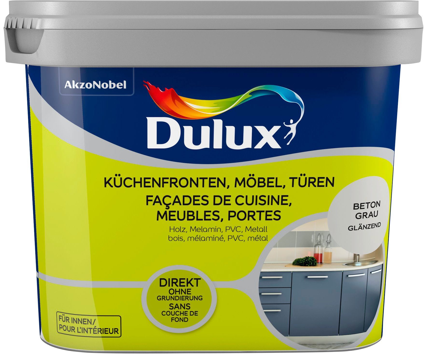 betongrau, 0,75 Möbel und Türen, Fresh l Up, für Holzlack Dulux Küchen,