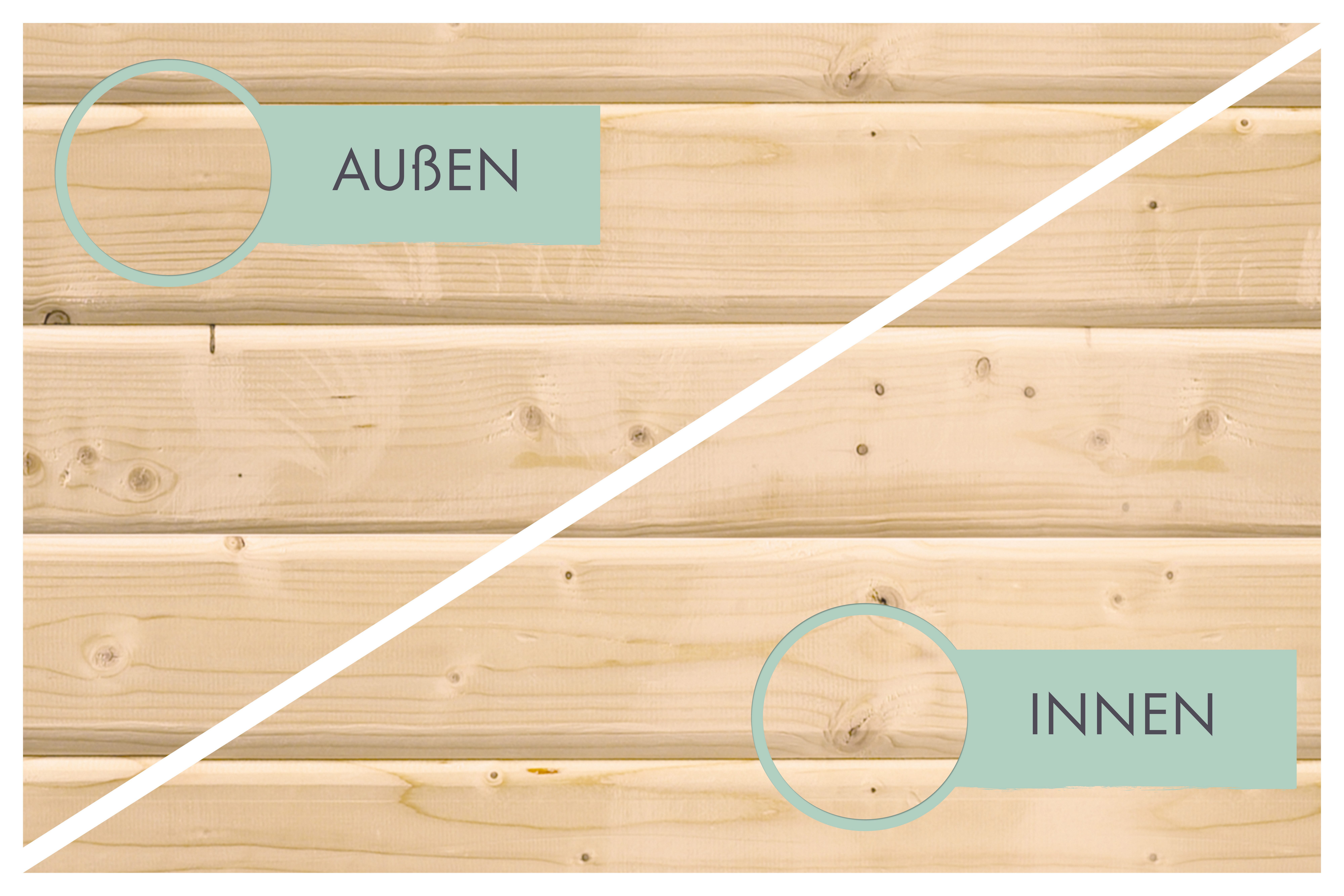 Karibu Holzpavillon Pergola Quadratus, verschiedene Größen – Bild 3 von 5