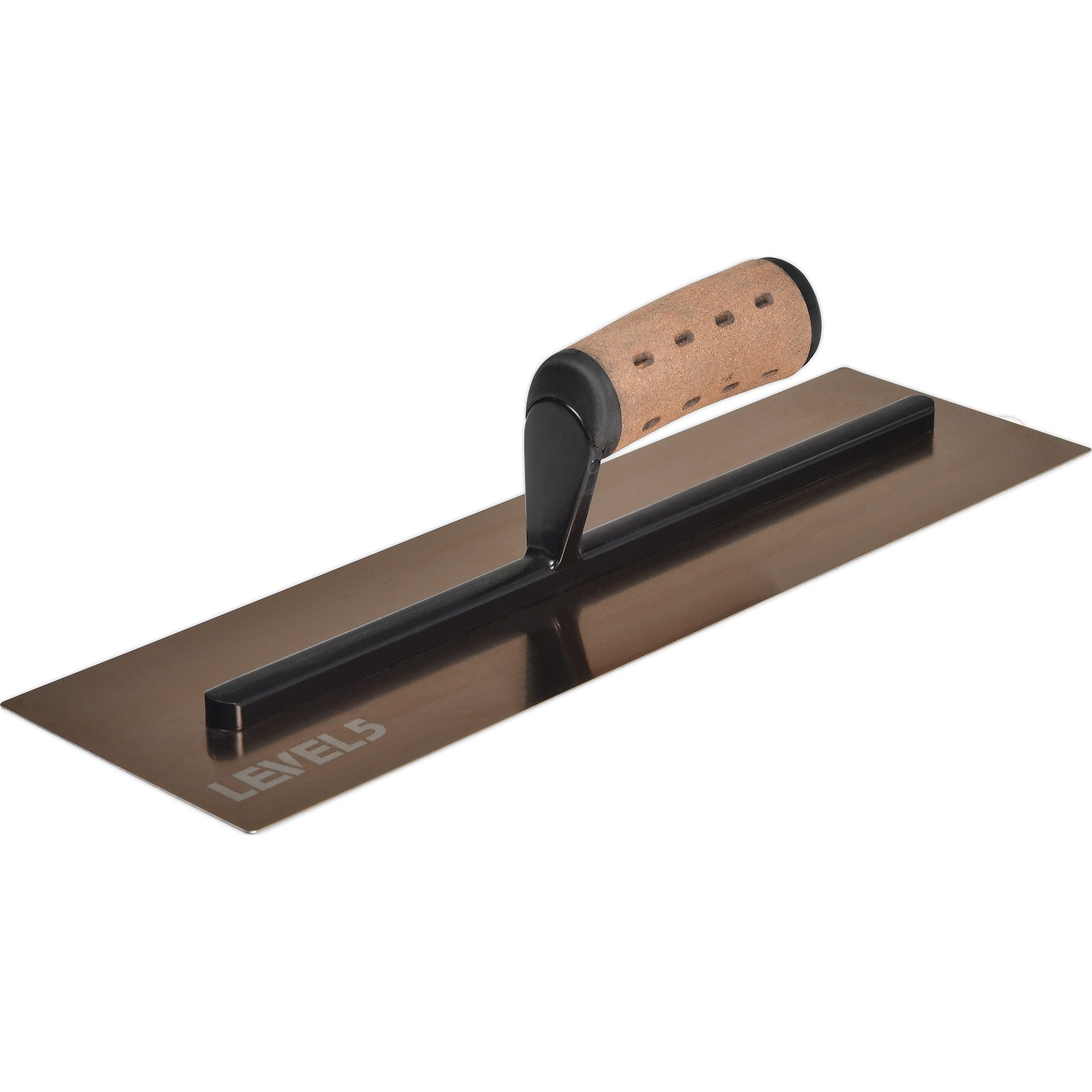 LEVEL5 Multifunktionsspachtel LEVEL5 Glätt- Gipserkelle Leder Griff 120x406x0,7mm/16" 4-963
