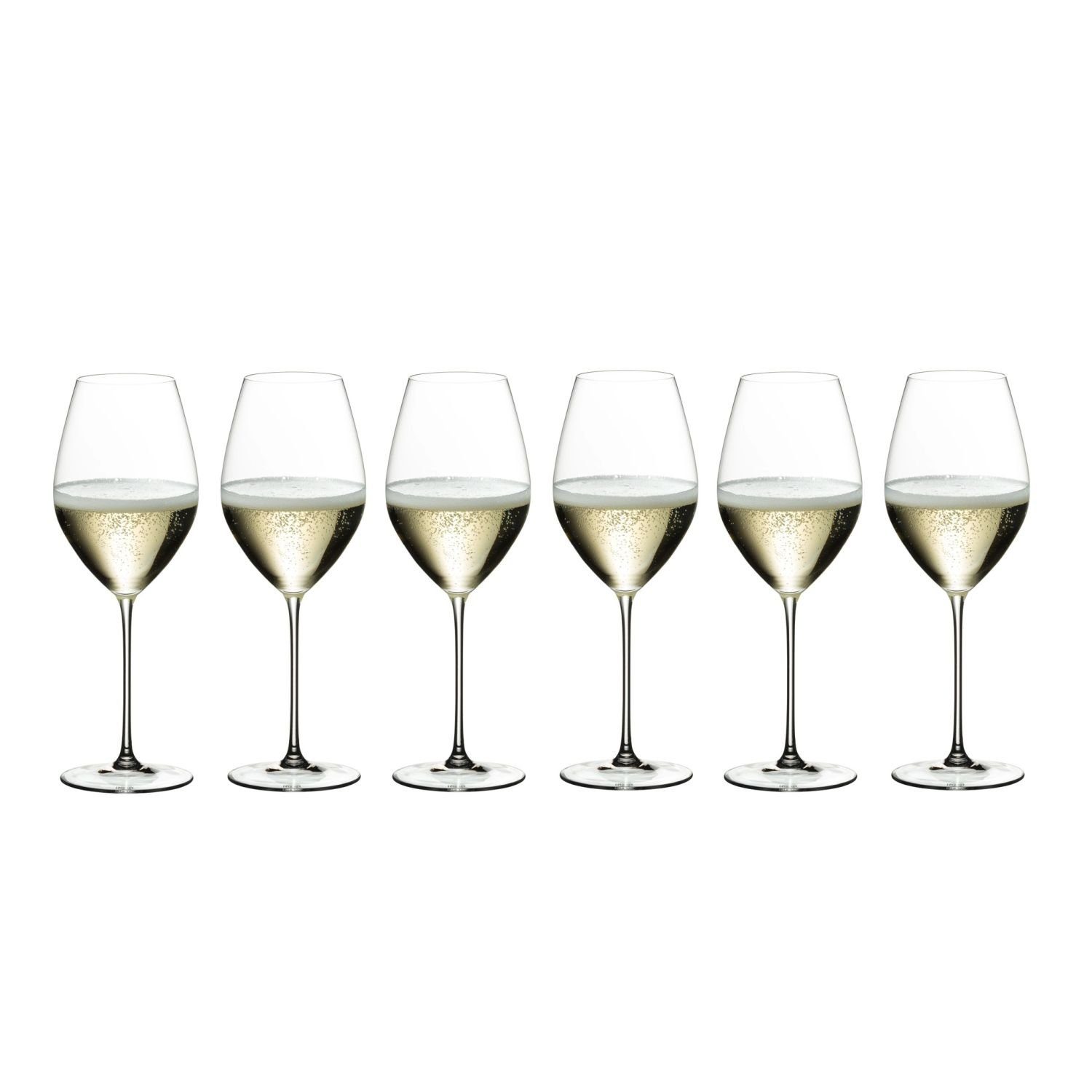 RIEDEL THE WINE GLASS COMPANY Champagnerglas Riedel Veritas Champagner Weinglas 6er Set, Kristallglas