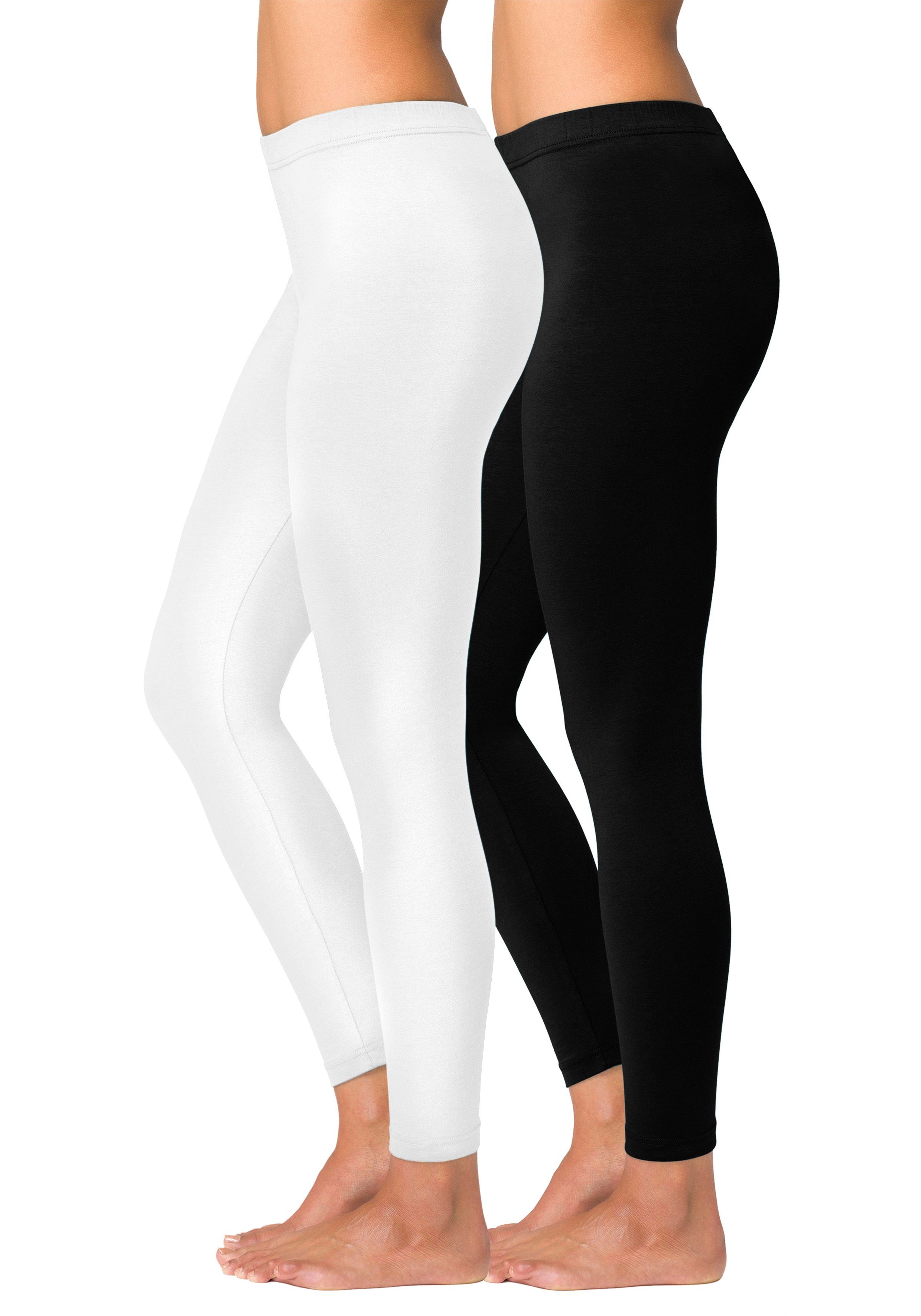 vivance active Leggings (2er-Pack) mit Gummibund, Loungewear