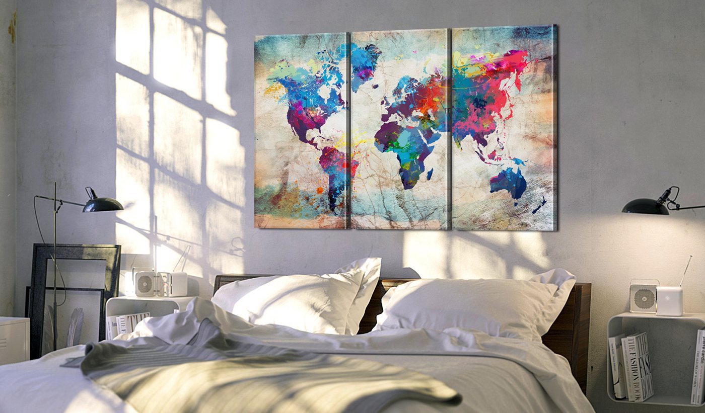 Thumbnail - Artgeist Malen nach Zahlen World Maps: Modern Style