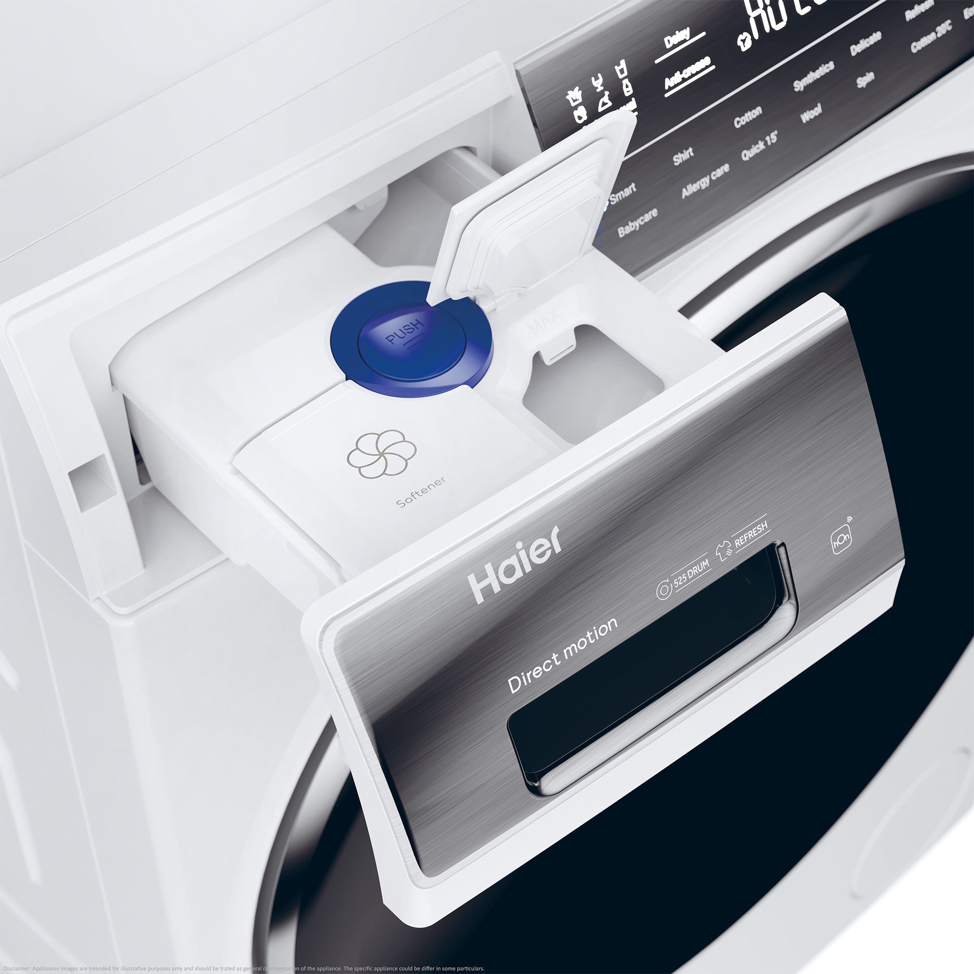 Haier Waschmaschine HW90-BD14979U1, 9 kg, dank Selbstreinigung U/min, Dual 1400 Smart Spray