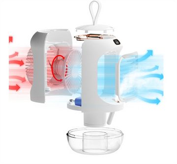 Bifurcation Wandventilator Portable silent water-cooled spray fan with automatic shaking head