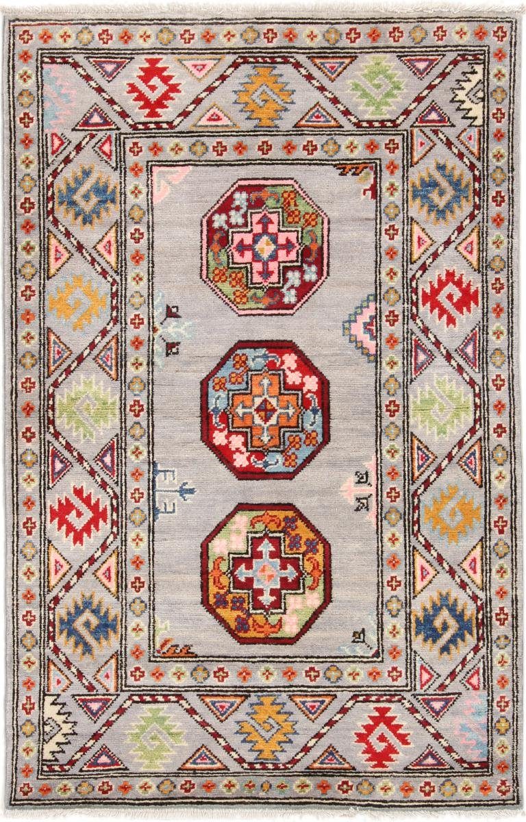 Orientteppich Kazak 88x134 Handgeknüpfter Orientteppich, Nain Trading, rechteckig, Höhe: 5 mm