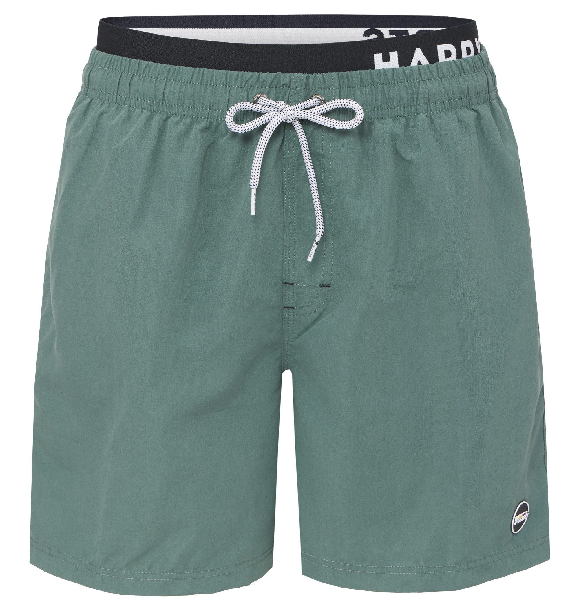 HAPPY SHORTS Badehose HAPPY SHORTS Herren Badeshorts Strandshort Khaki mit Waistband S - XXL