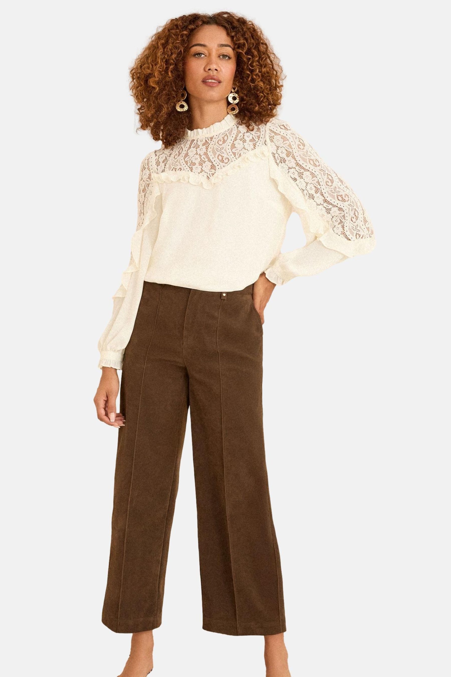 Love & Roses Langarmbluse Love & Roses Langärmelige Bluse mit Stickerei (1- günstig online kaufen