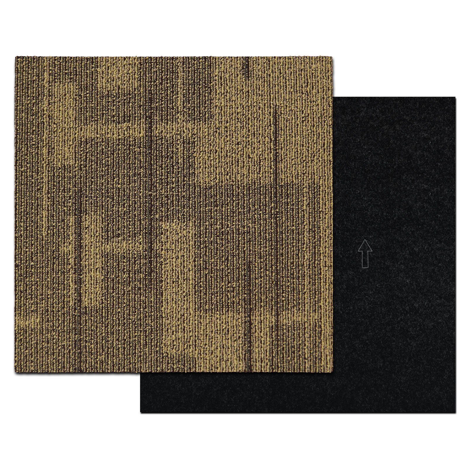 casa pura Teppichfliese Andorra, 50 x 50 cm, Bodenschutzfliese erhältlich in 5 Farben, Fliese, Quadratisch, Höhe: 6 mm, Selbstliegend