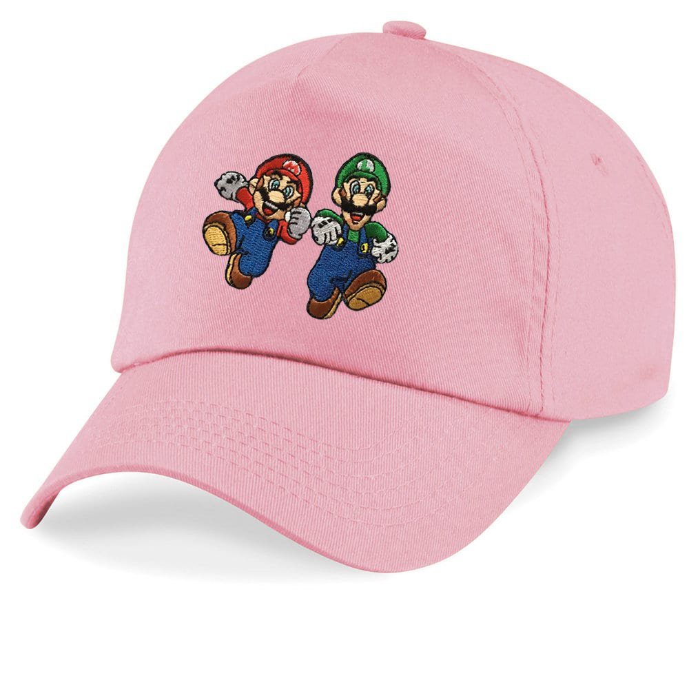 Blondie & Brownie Baseball Cap Kinder Mario und Luigi Stick Patch Super Retro Konsole One Size