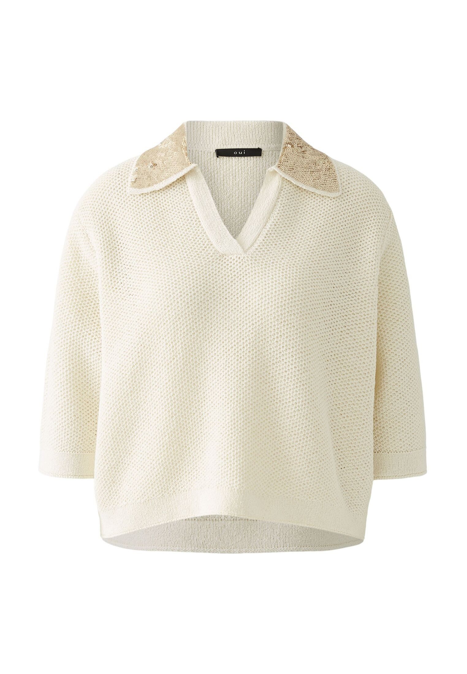 V-Ausschnitt-Pullover Pullover