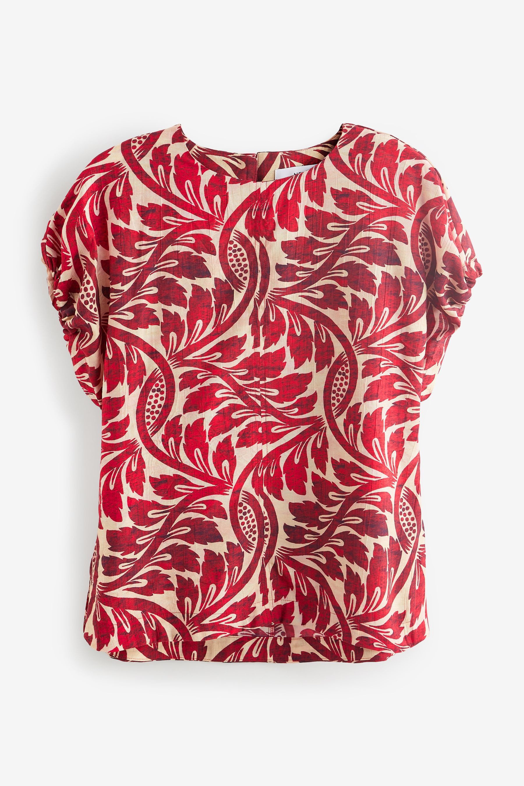 Next T-Shirt Gerafftes, kastiges T-Shirt – günstig online kaufen
