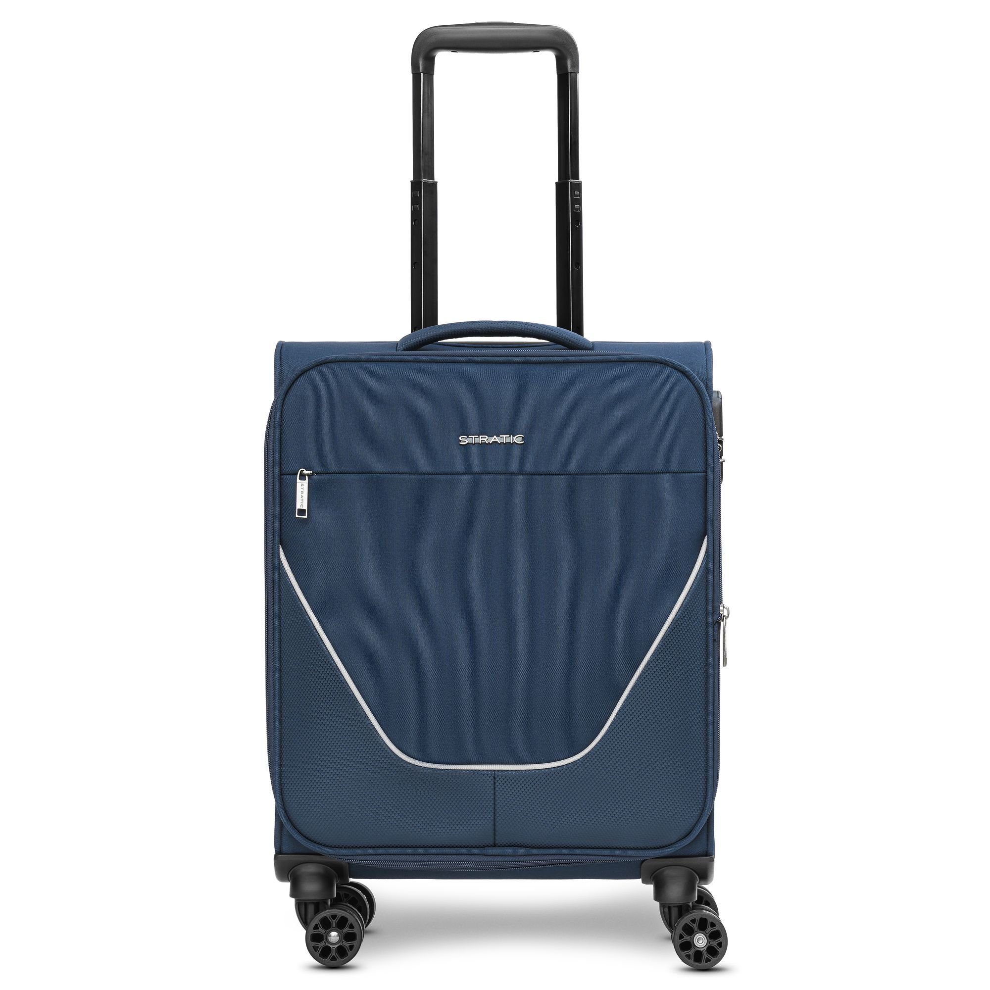 Stratic Handgepäck-Trolley navy taska, Polyester 4 Rollen