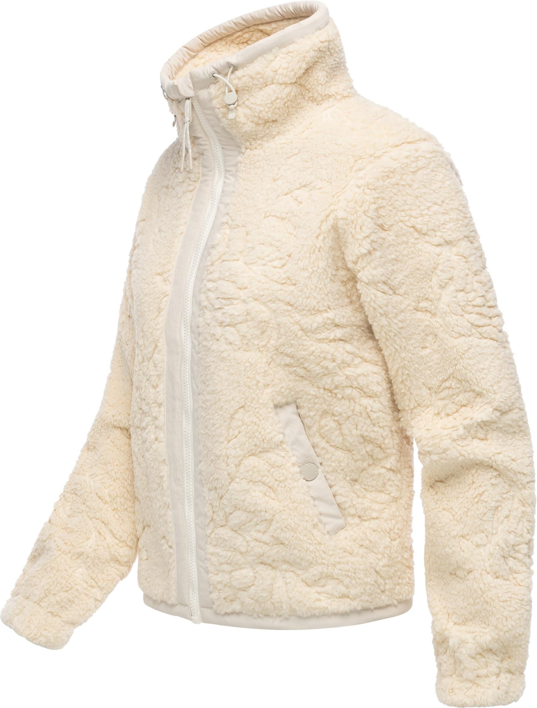 Ragwear Plüschjacke Nordicka II Sportliche Teddy-Fleecejacke mit verstellbarem Kragen – Bild 2 von 5