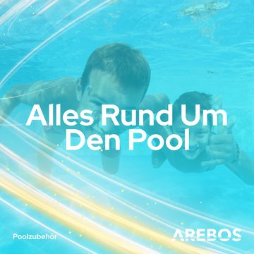 Arebos Pool-Abdeckplane Thermoabdeckung für Whirlpools, schwarz, Whirlpoolzubehör für Pools