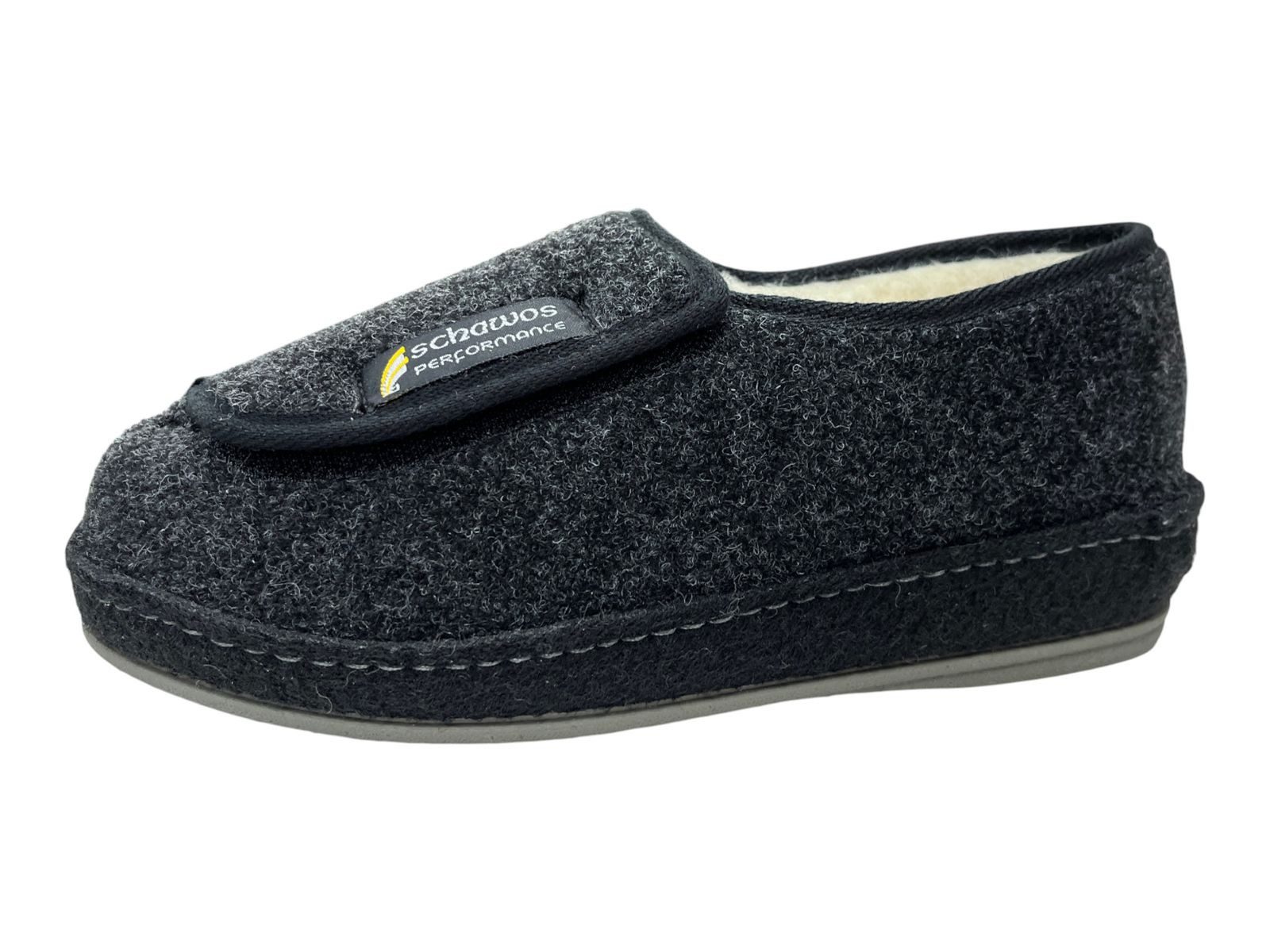 SCHAWOS Schawos Herren Hausschuh 6072-1 schwarz Hausschuh