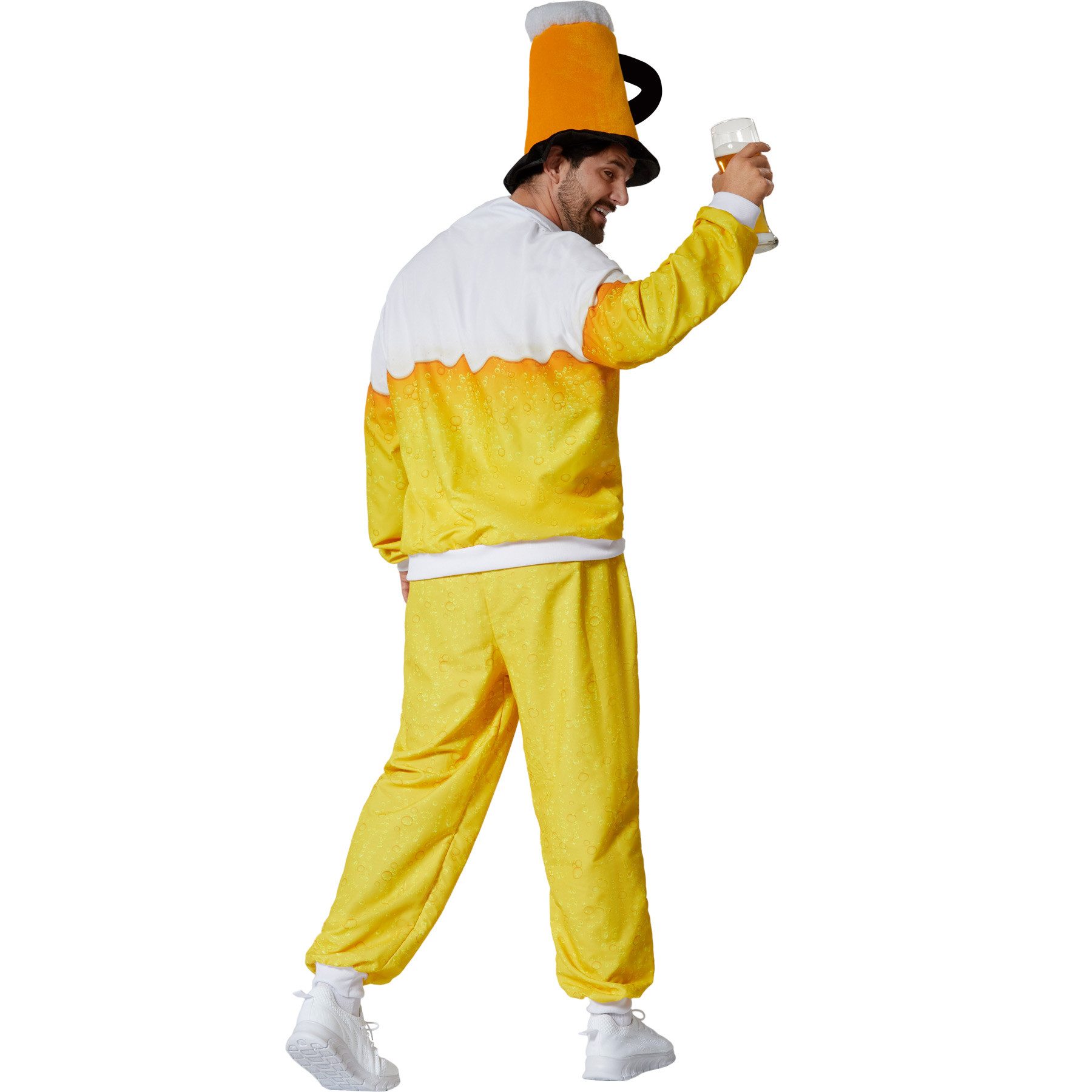 dressforfun Kostüm Herrenkostüm, Jacke und Hose mit witzigem Bier-Motiv.