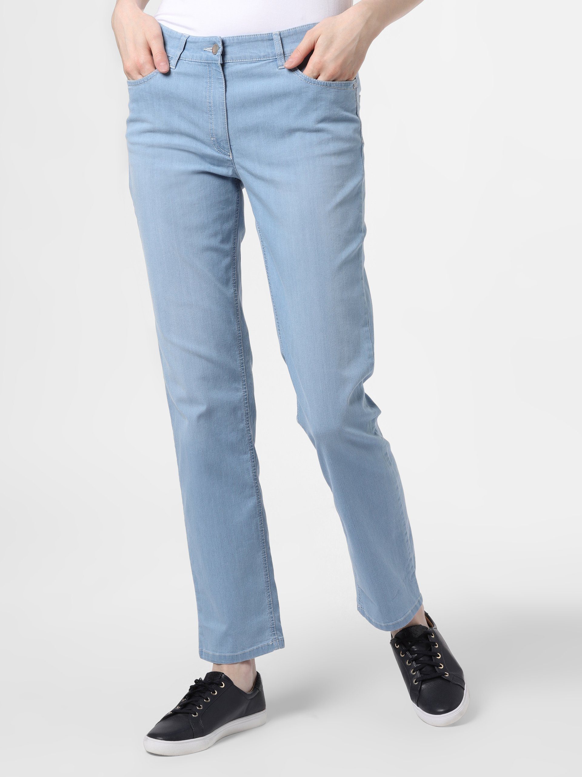 Zerres Slim-fit-Jeans Cora, Label-Badge am hinteren Bund