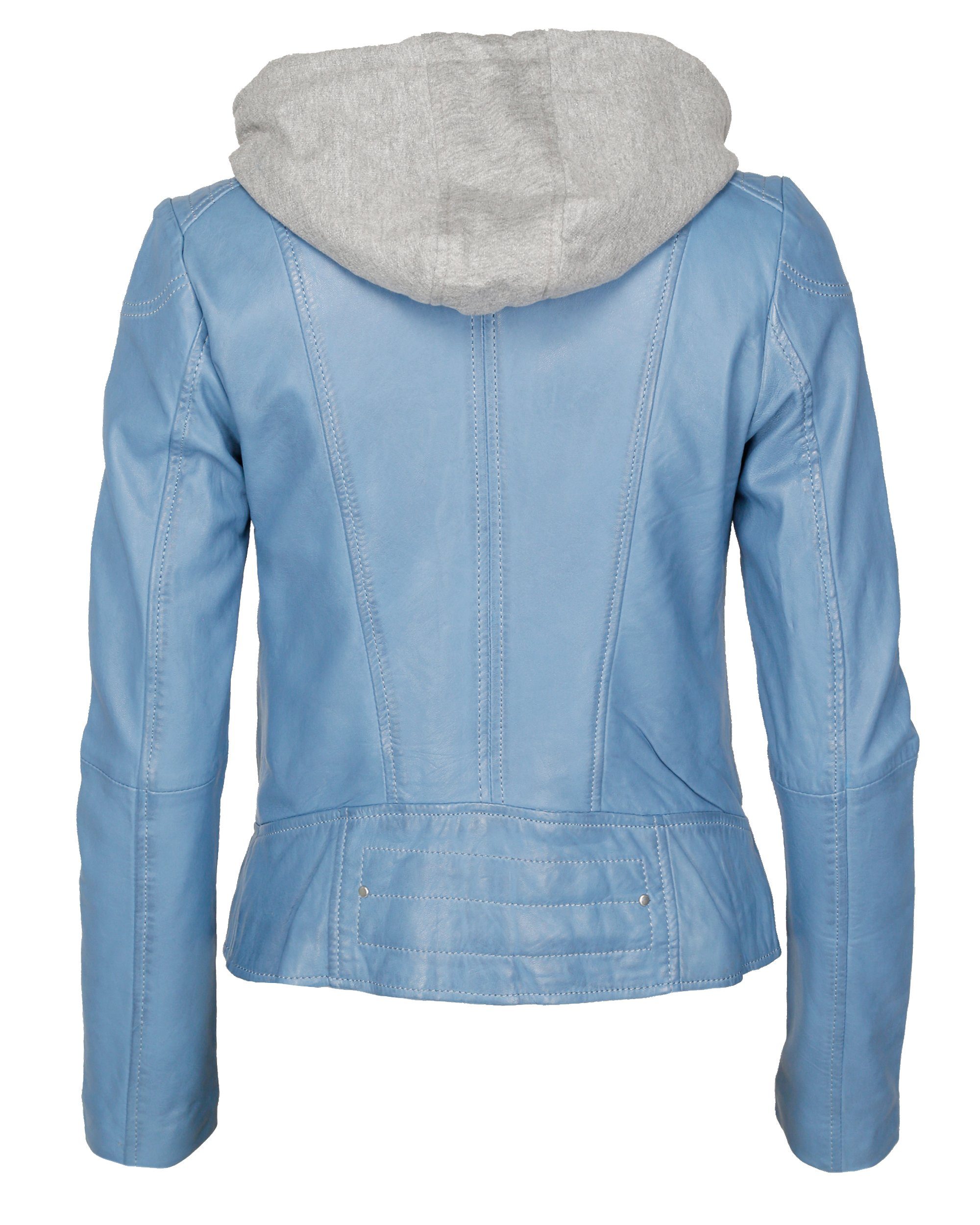 Lederjacke Mico blue Maze