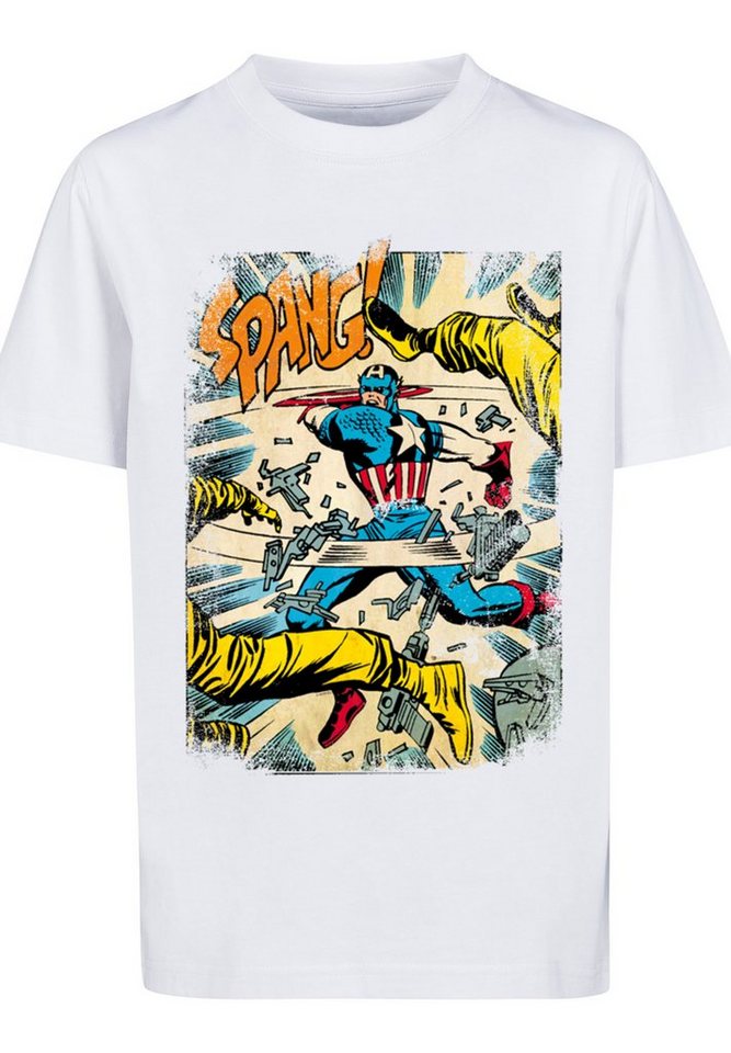 America Print Spang T-Shirt Captain Marvel F4NT4STIC