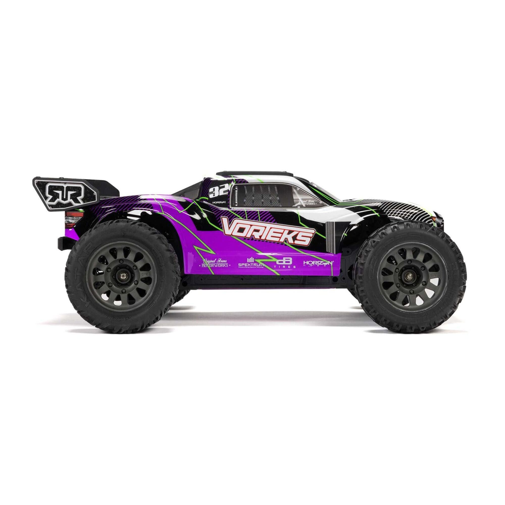 Arrma RC-Buggy ARRMA 1:10 VORTEKS MEGA 550 2WD Stadium Truck RTR mit Akku & Lader - P