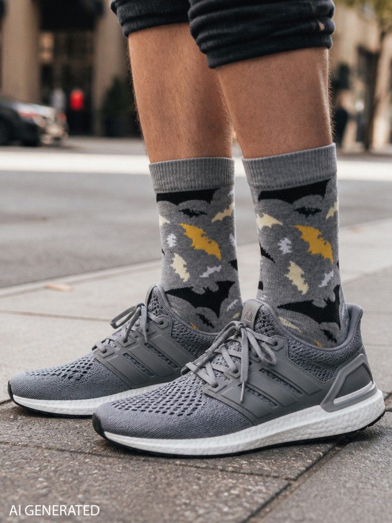 United Labels® Socken DC Comics Batman Socken Sneaker Strümpfe (5er Pack) 40-45 – Bild 4 von 5