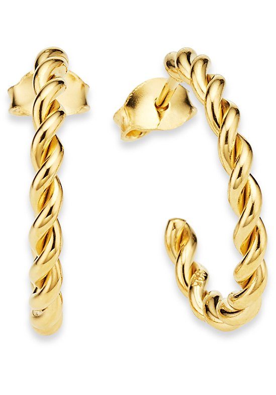 Bruno Banani Paar Creolen Schmuck Geschenk Silber 925 Ohrschmuck Ohrringe