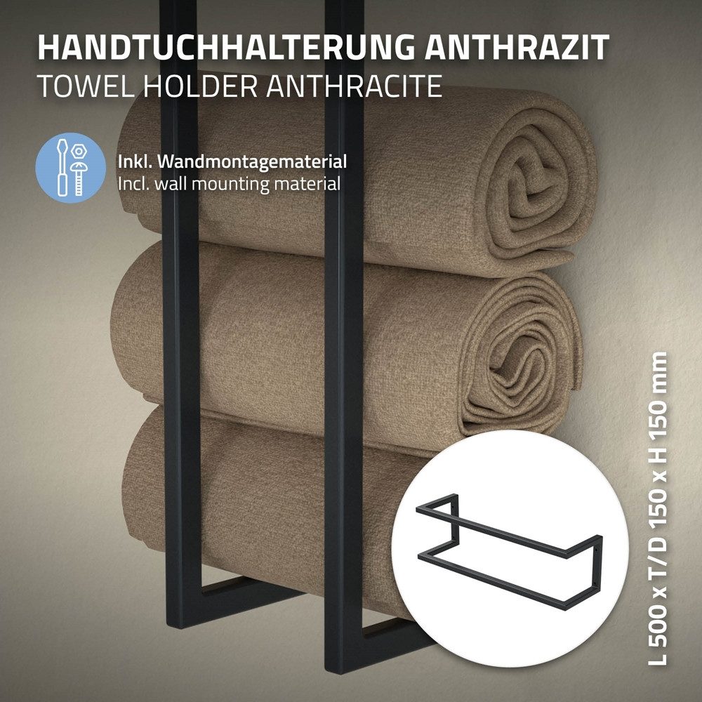 ML-DESIGN Handtuchhalter Handtuchstange für Gästehandtuch Halter günstig online kaufen