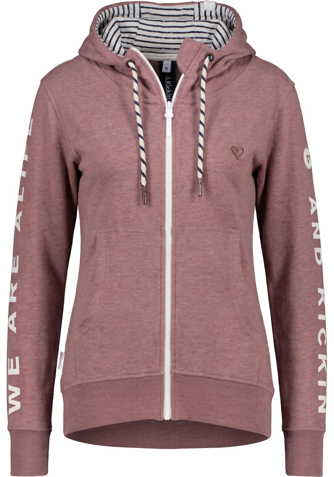 Alife & Kickin Sweatjacke JessyAK A leichte Kapuzensweatjackemit Logo-Schriftzug auf den Ärmeln – Bild 5 von 5