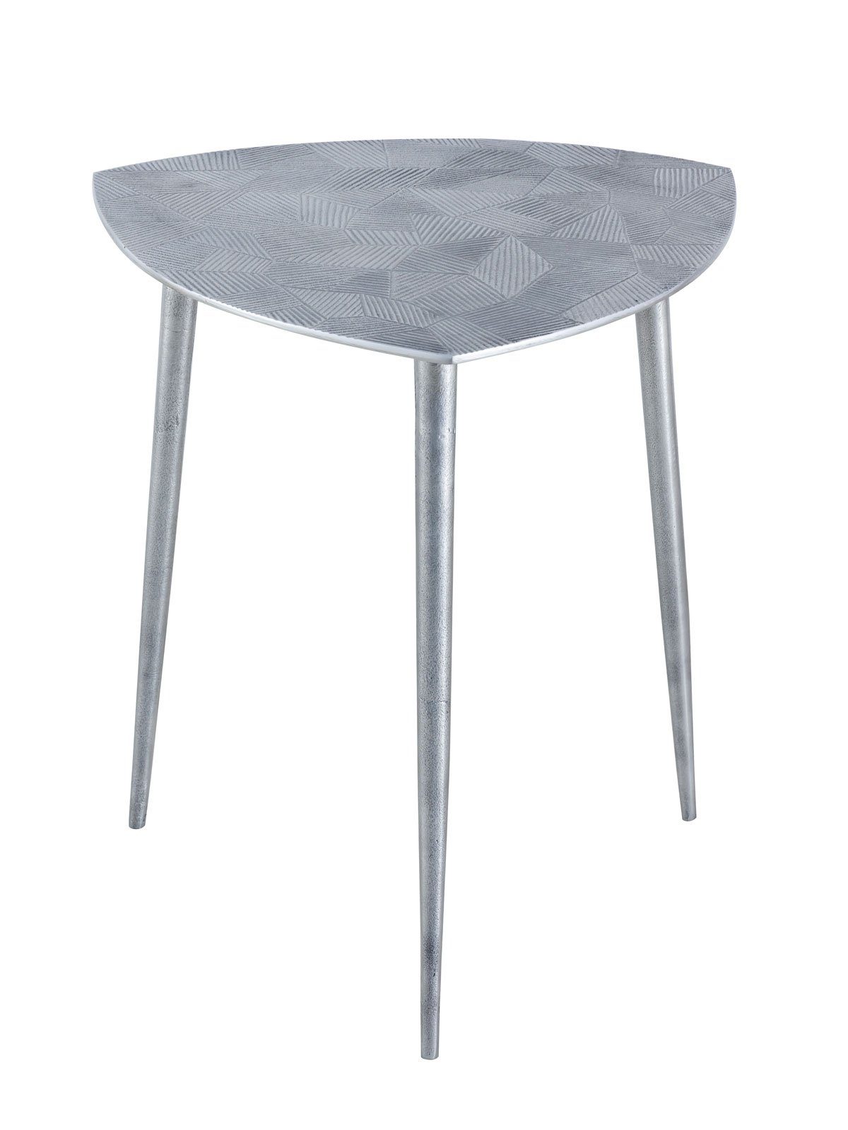 dreieckig Alster 40x45x40 Metall cm Casamia silber Beistelltisch Des Dekotisch Beistelltisch klass.