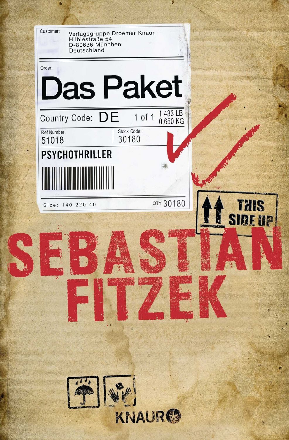 Belletristik Das Paket Psychothriller, SPIEGEL Bestseller Platz 1, "Sebastian Fit Sebastian Fitzek