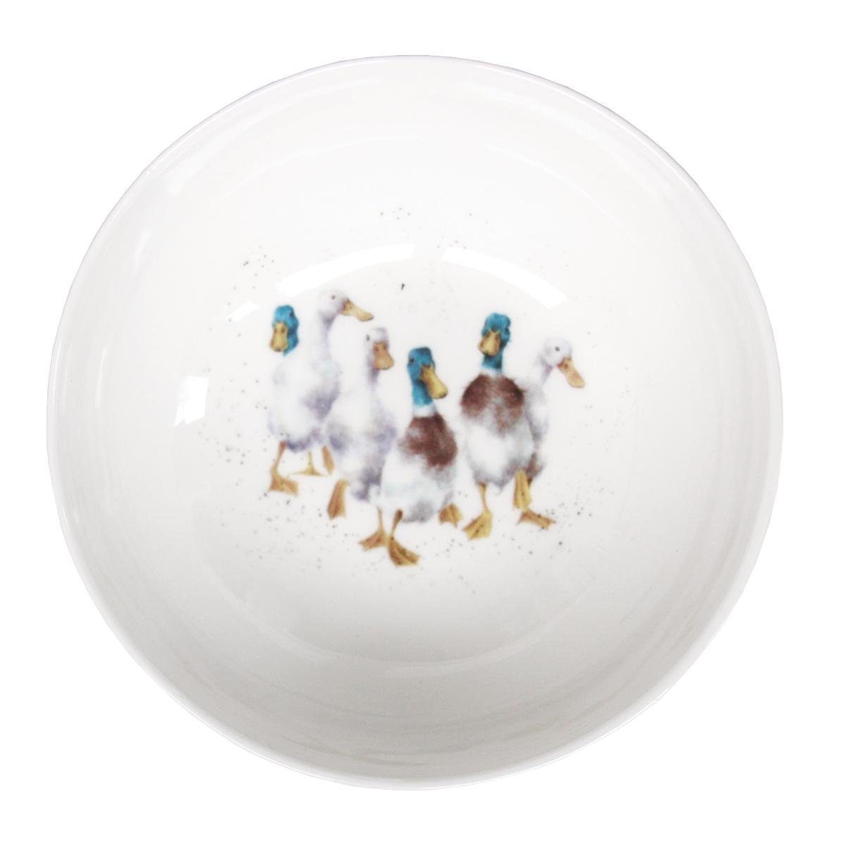 Wrendale Müslischale Wrendale Designs Porzellan Müsli Schale Watschel-Enten, Porzellan, (Stück)