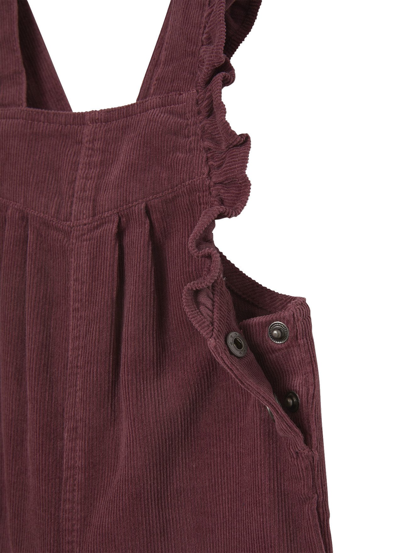 vertbaudet Jumpsuit Mädchen Baby Cord-Latzhose mit Volants