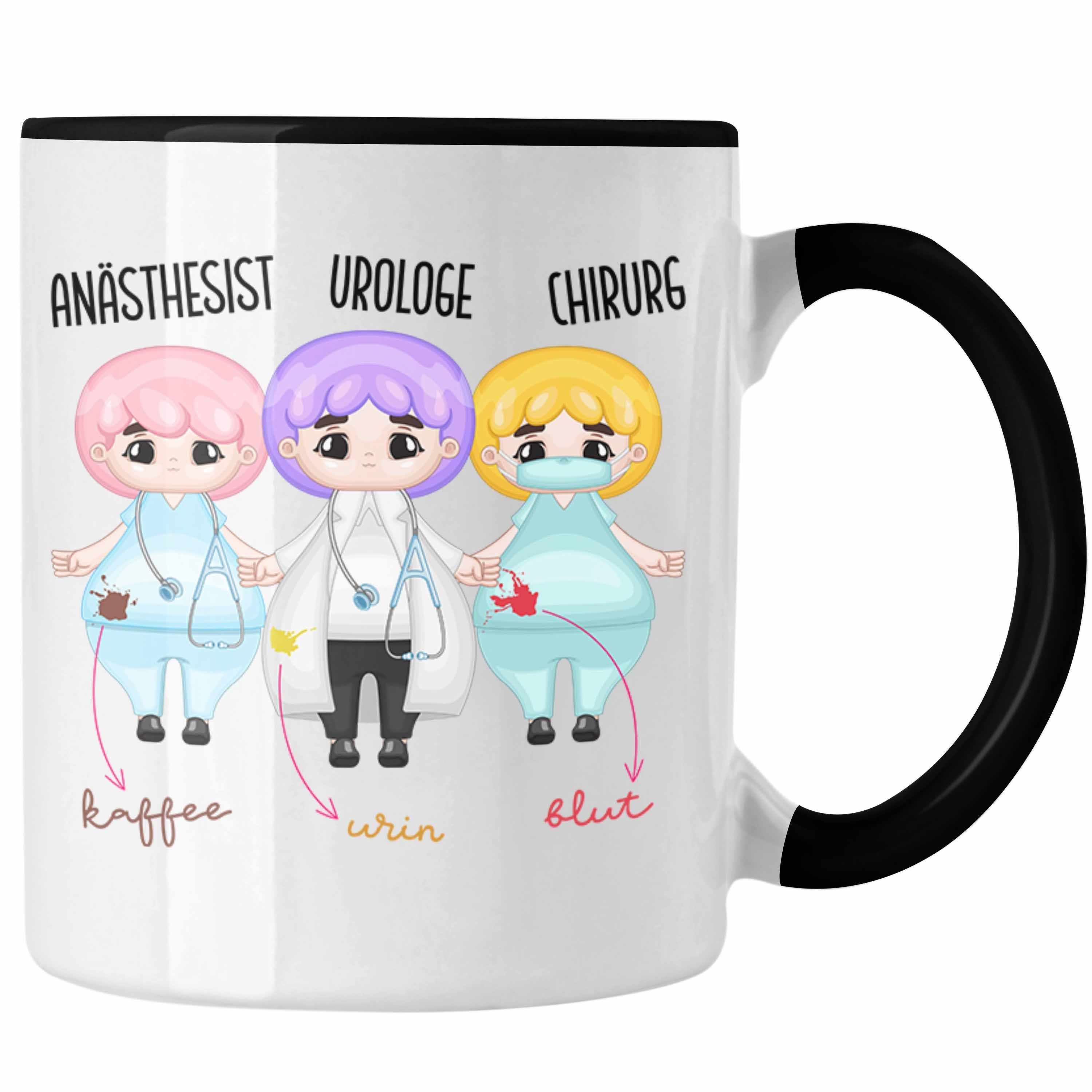 Trendation Tasse Lustige Anästhesisten Arzt Schwarz Tasse für Propofol Ärzte Geschenke Doktoren