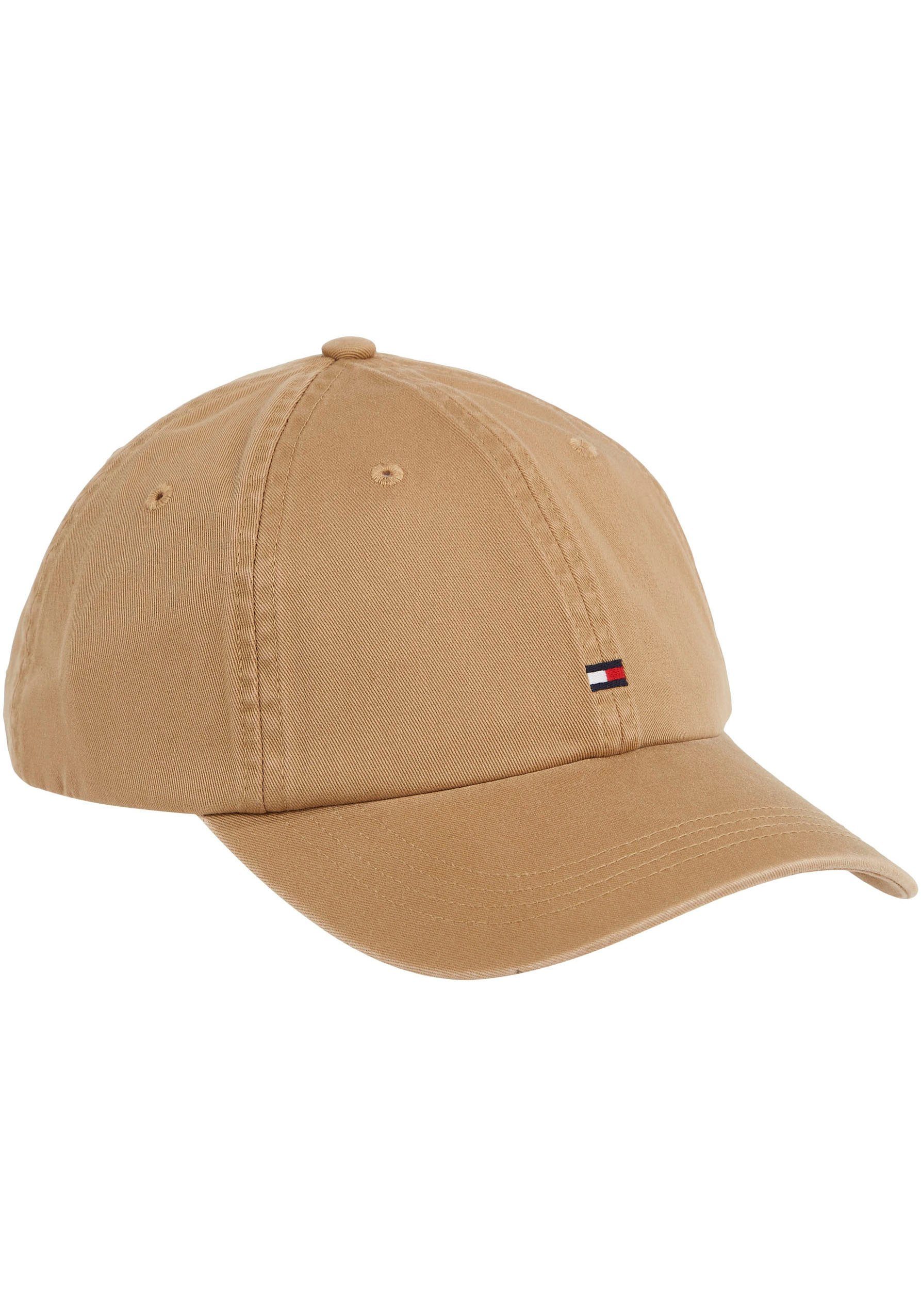 mit Hilfiger Tommy beige Logostickerei Schirmmütze