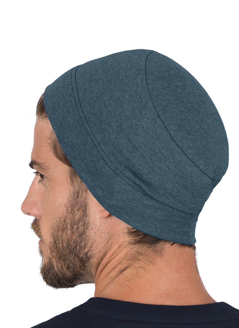 TRIGEMA Soft-Cap jeans-melange Trigema Strickmütze