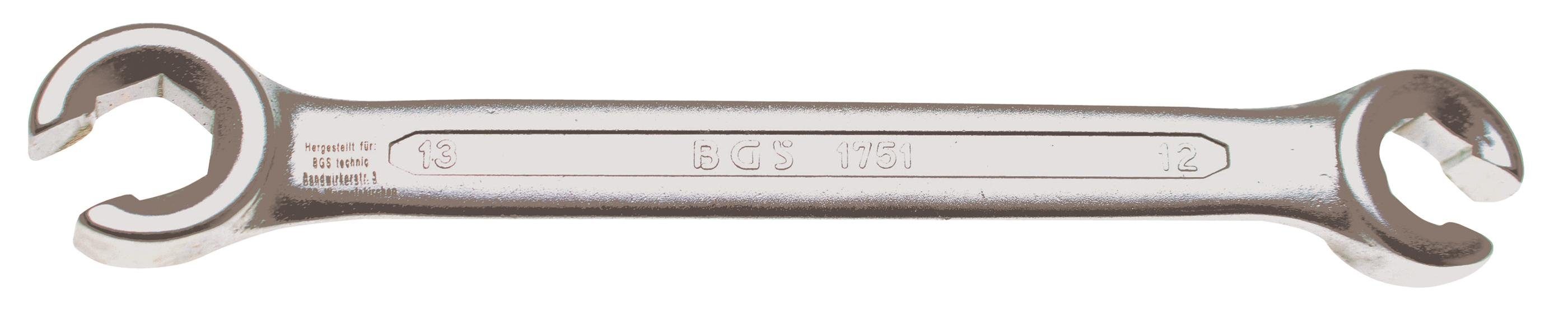 13 Offener x BGS Doppel-Ringschlüssel, Ringschlüssel 12 mm SW technic