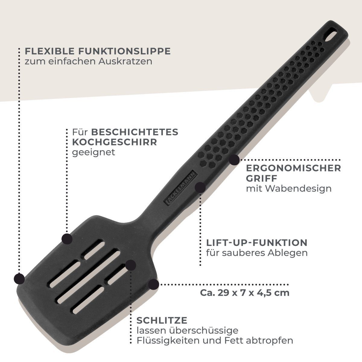 Foyucool Silikon-Pfannenwender Set, 2 Stück – Hitzebeständig, Mit Edelstahlkern Für Antihaftpfannen
