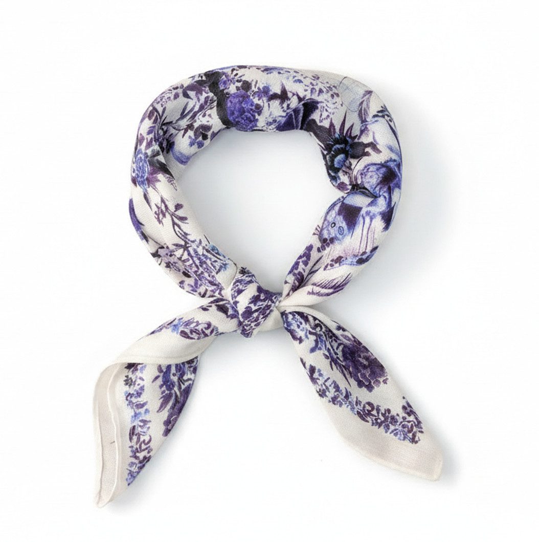 LK Trend & Style Modetuch Quadratisches Tuch 70x70 Seideneffekt, Seidenoptik, leicht, weich und fließend