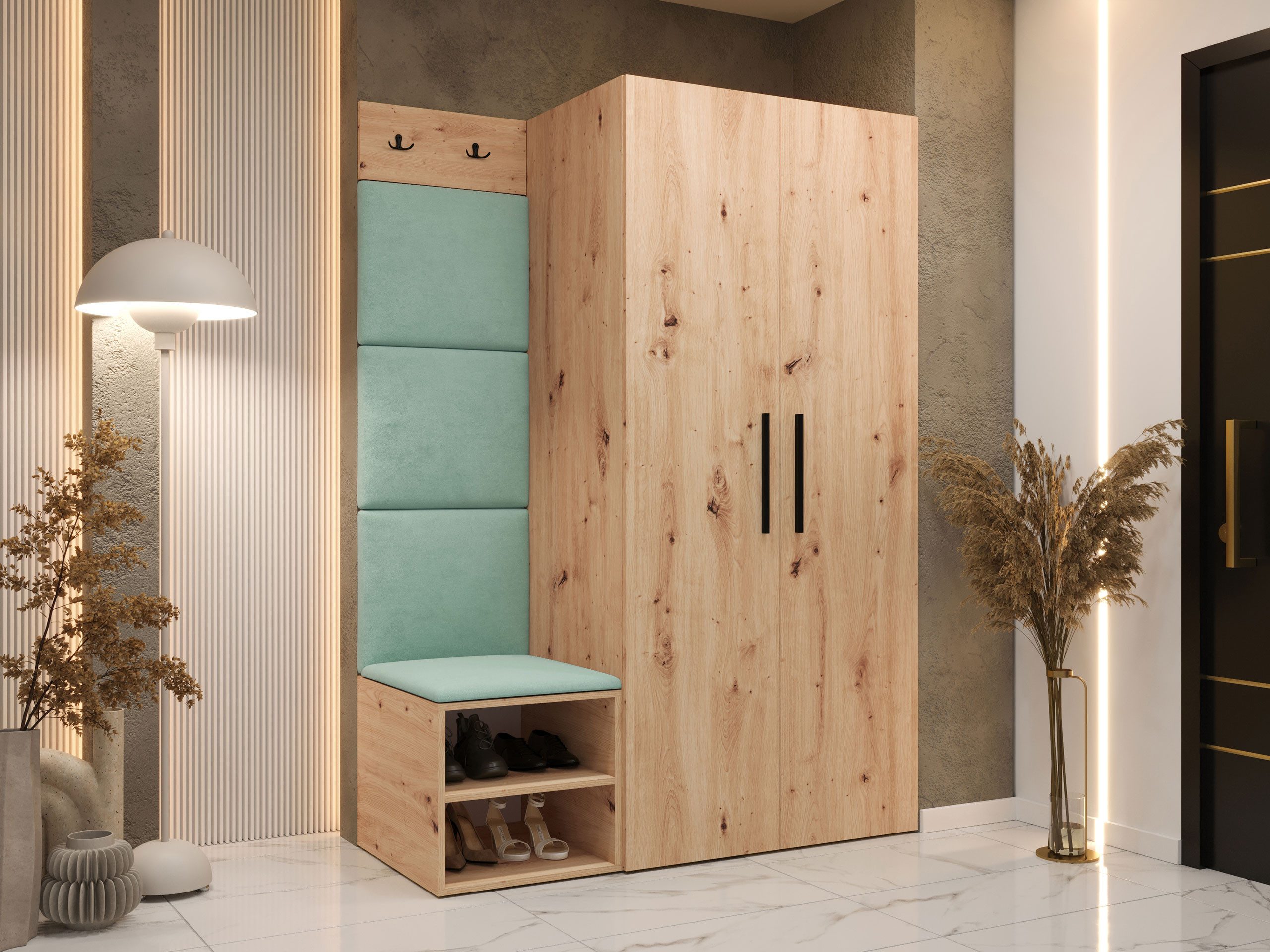 MIRJAN24 Garderoben-Set Medi IV, (Drehtürenschrank, Schuhschrank, günstig online kaufen