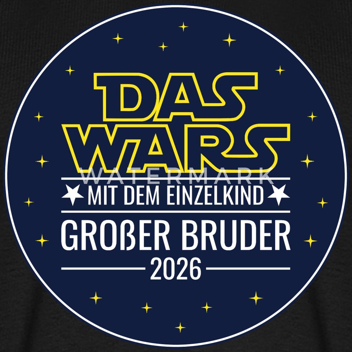 Spreadshirt T-Shirt Das wars mit dem Einzelkind Grosser Bruder 2026 Männer Premium T-Shirt (1-tlg)
