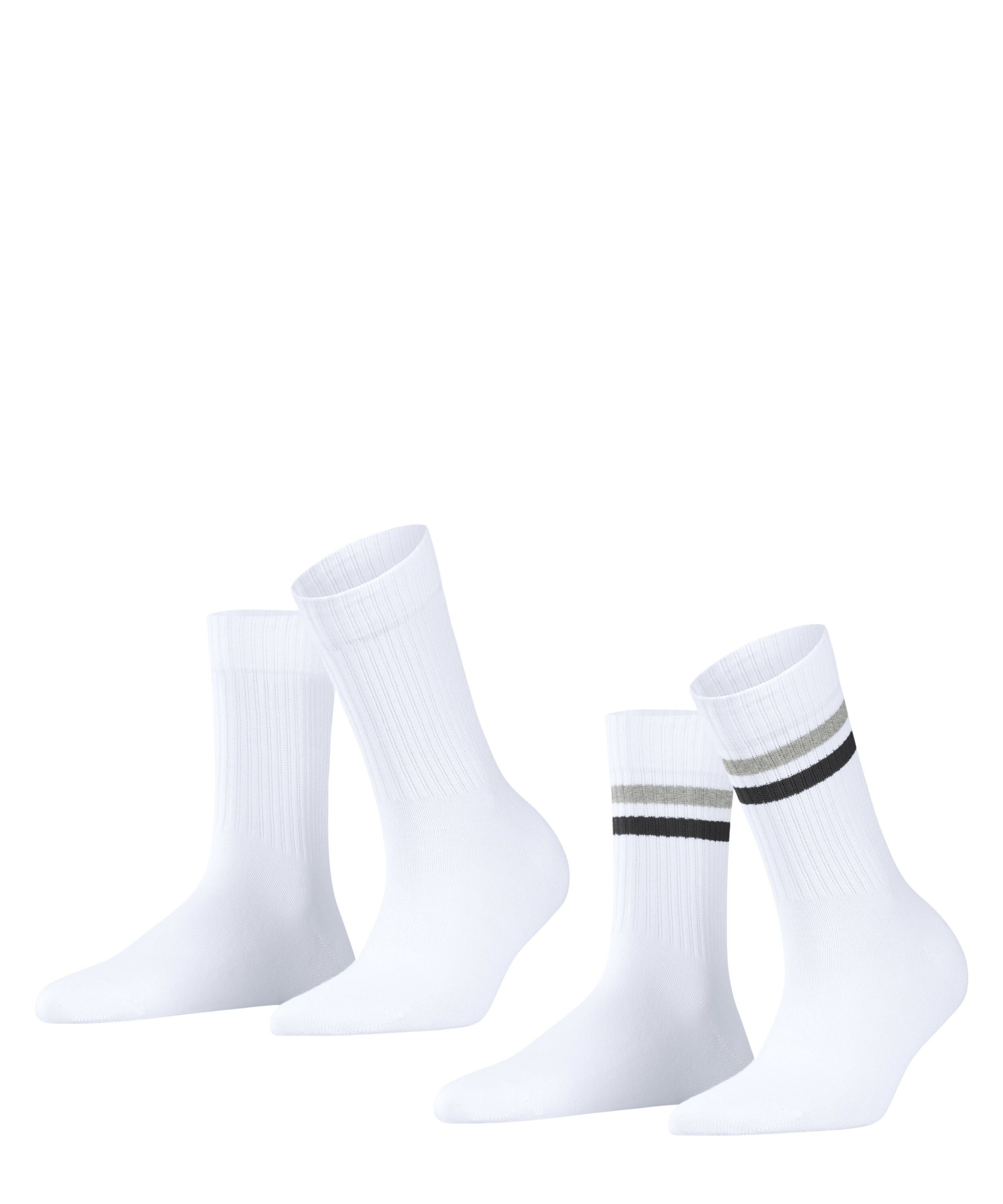 Esprit Socken Tennis Stripe 2-Pack (2-Paar) schnee (2070)