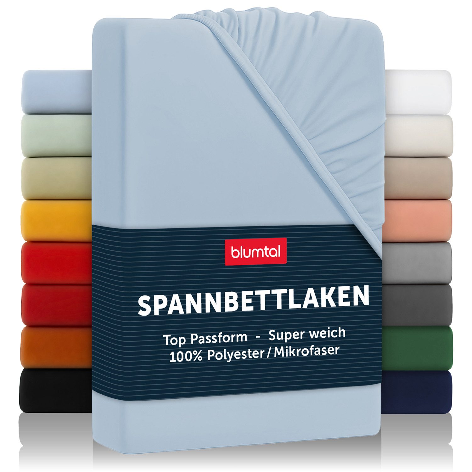 Blumtal Spannbettlaken Bettlaken aus Mikrofaser, Mikrofaser, Gummizug: rundum, (1 Stück)
