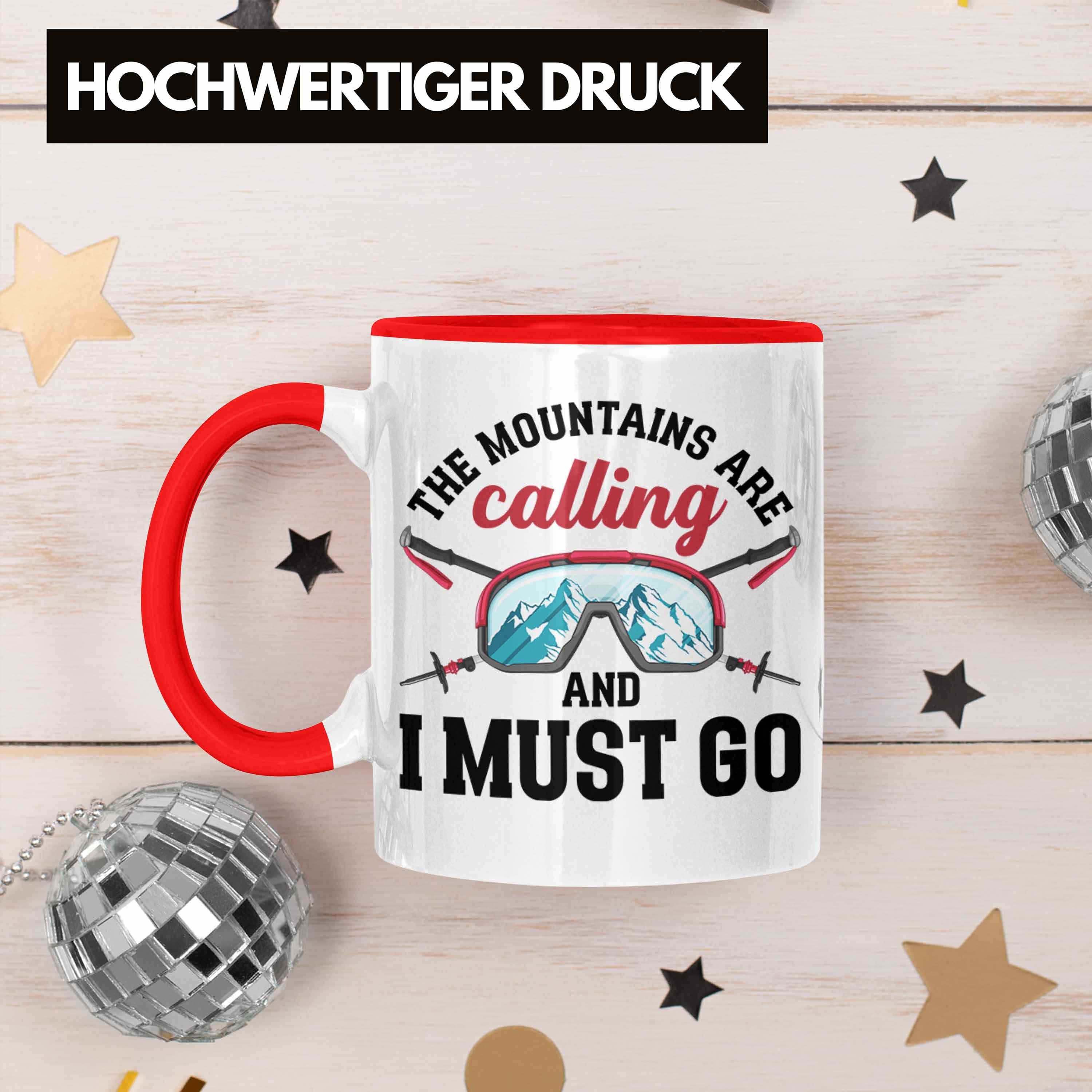 Rot Calling Kaffeebecher Are Sprüche Lustiger - Tasse The Wander Kaffeetasse Trendation Geschenk Trendation Mountains Tasse Outdoor