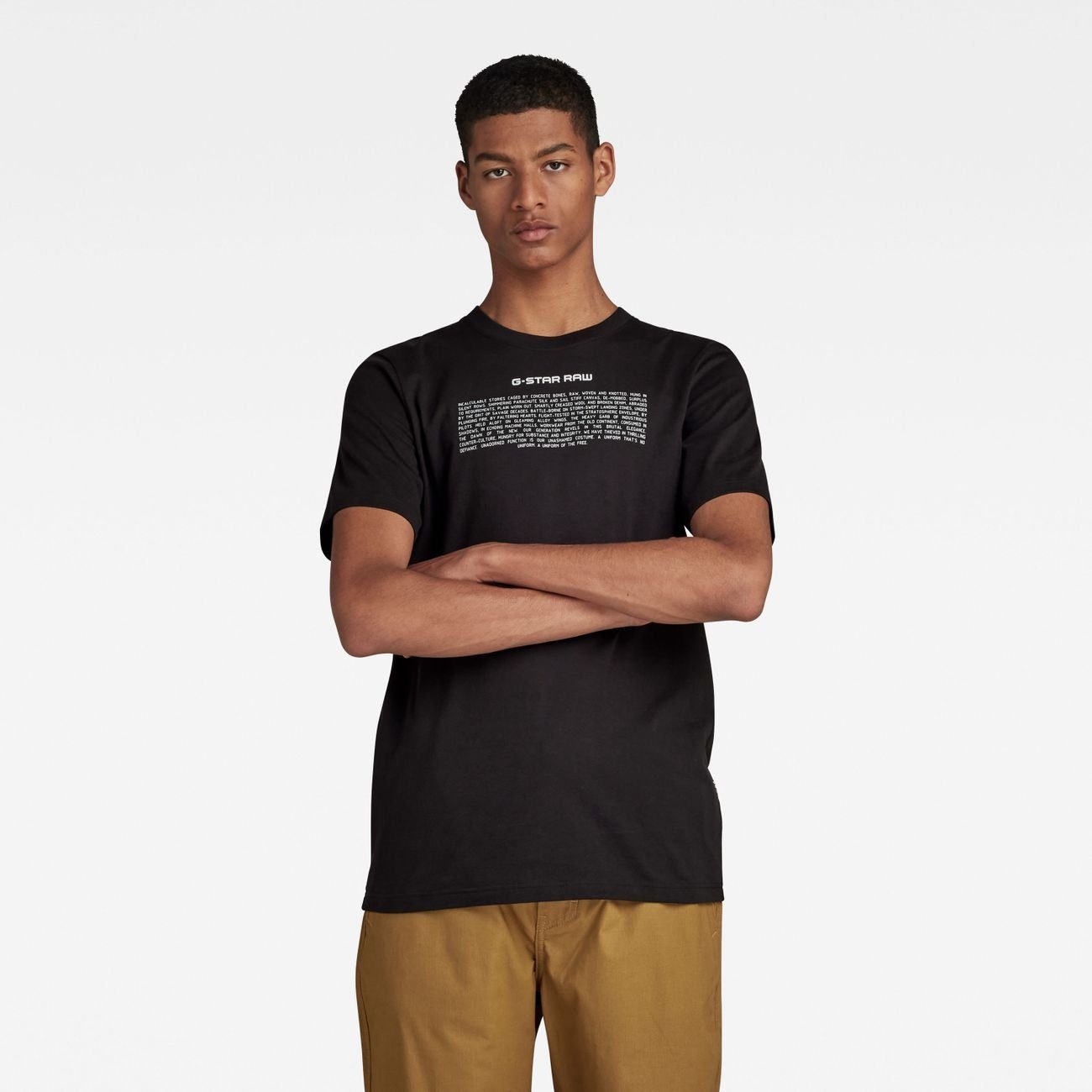 G-Star RAW T-Shirt Poem slim r t (1-tlg) DK Black