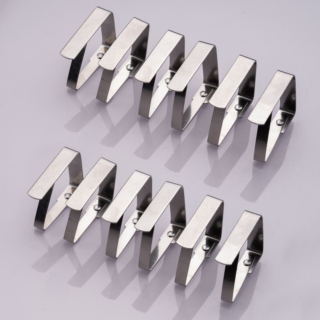 laro Tischklammer laro 12-56 Stück Tischtuchklammern Edelstahl, Скатертиklammer, (12-St)